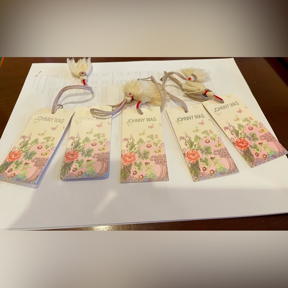 JOHNNY WAS PRICE TAGS - SET OF 5